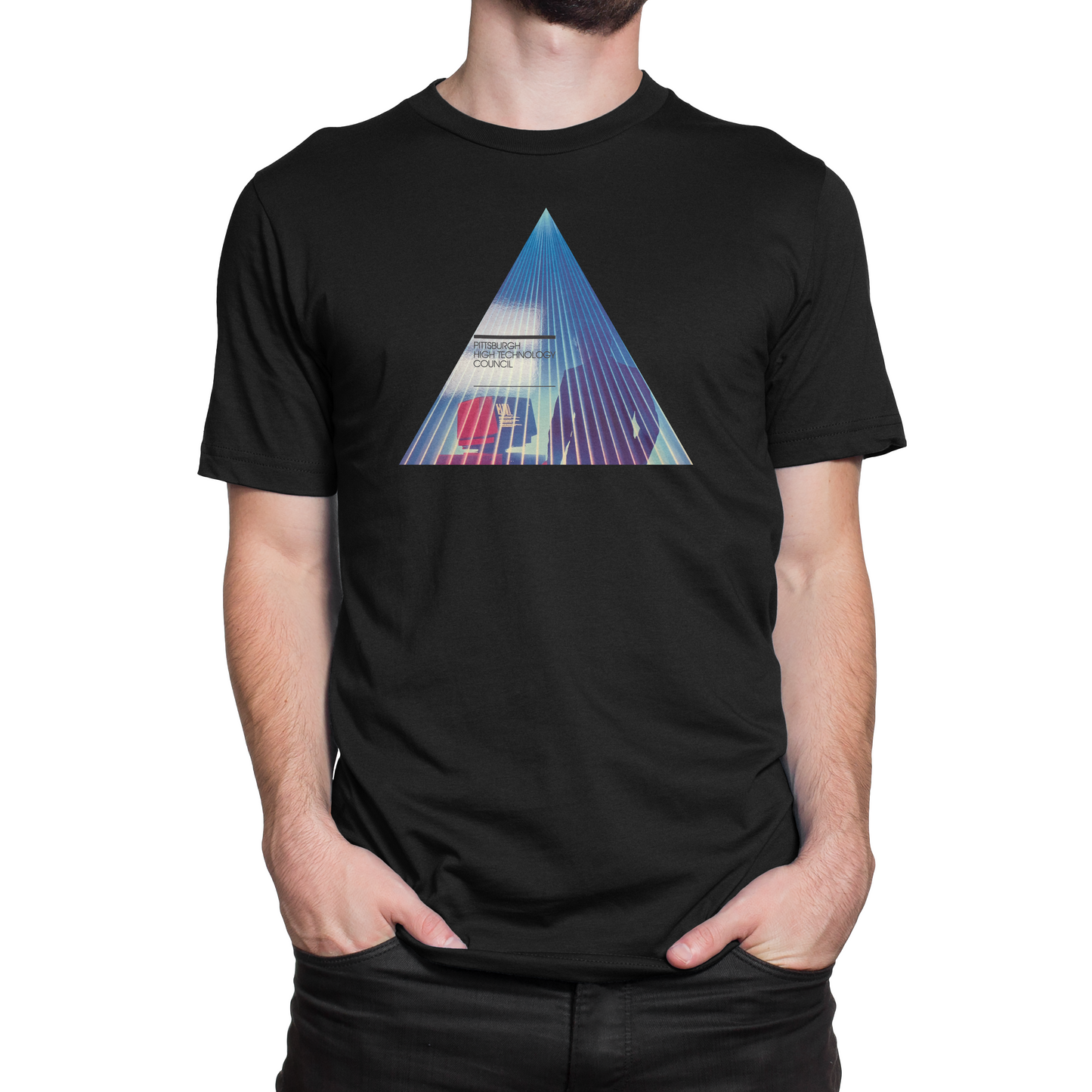Retro Triangle Pittsburgh High Technology Council Men's T-Shirt